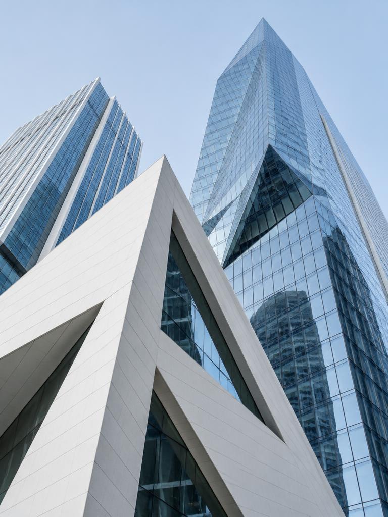 Sculptural glass skyscrapers